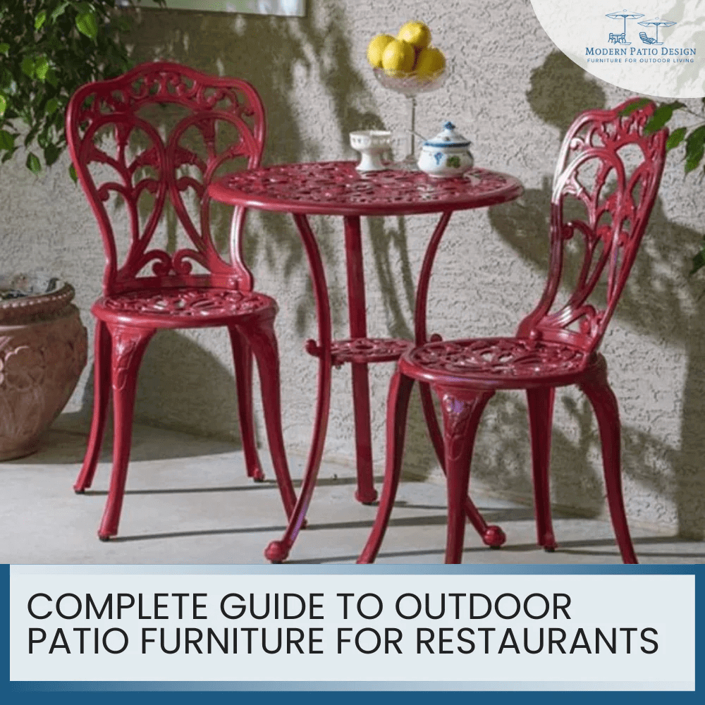 Complete Guide To Outdoor Patio Furniture for Restaurants Image