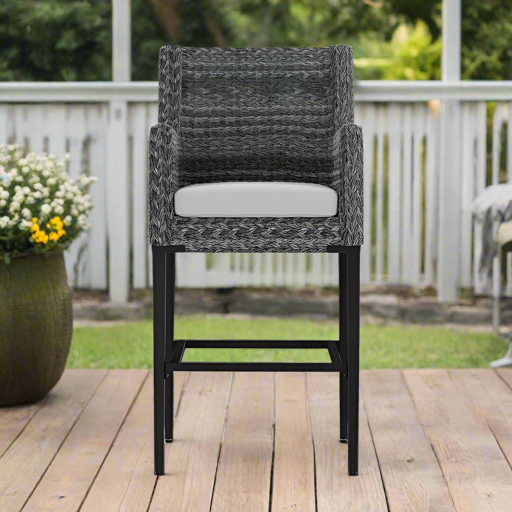 DecoScape Island Bay Bar Arm Chair - Gray