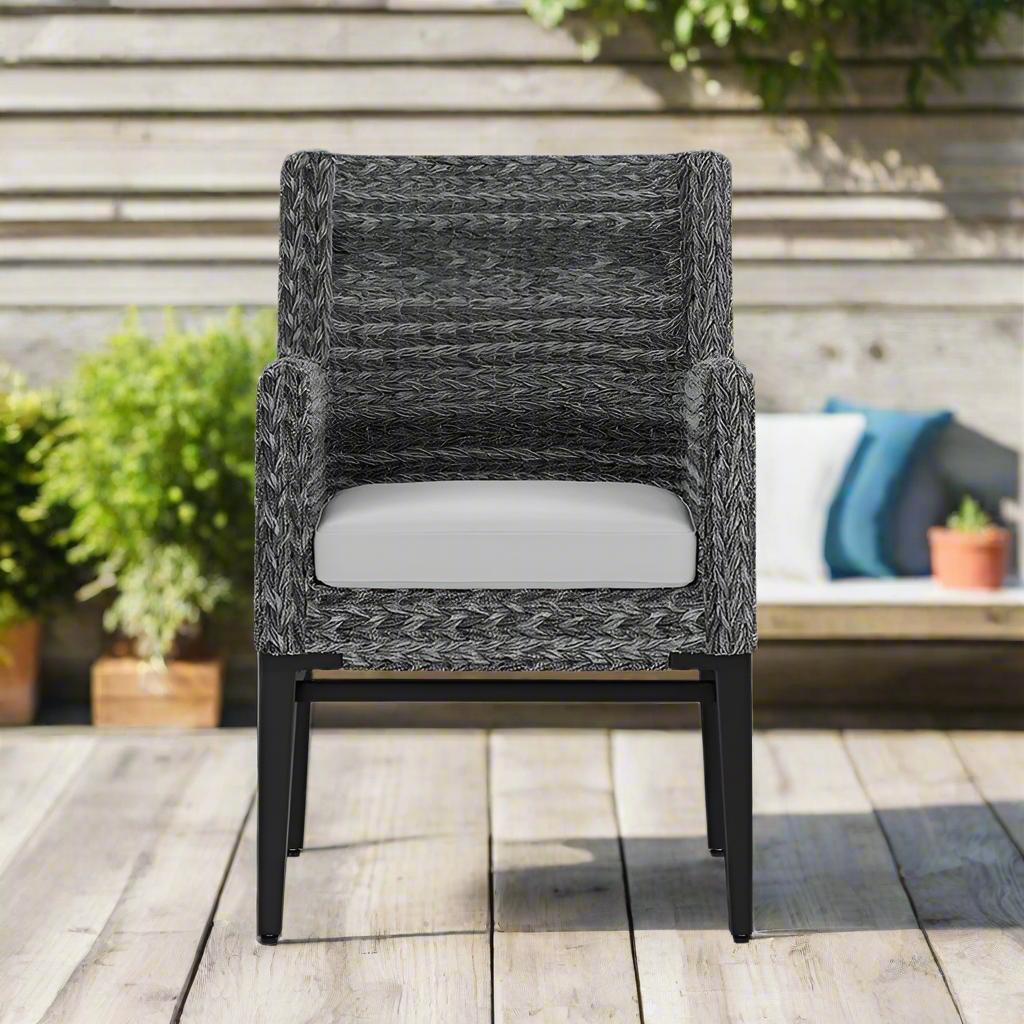 DecoScape Island Bay Dining Arm Chair - Gray