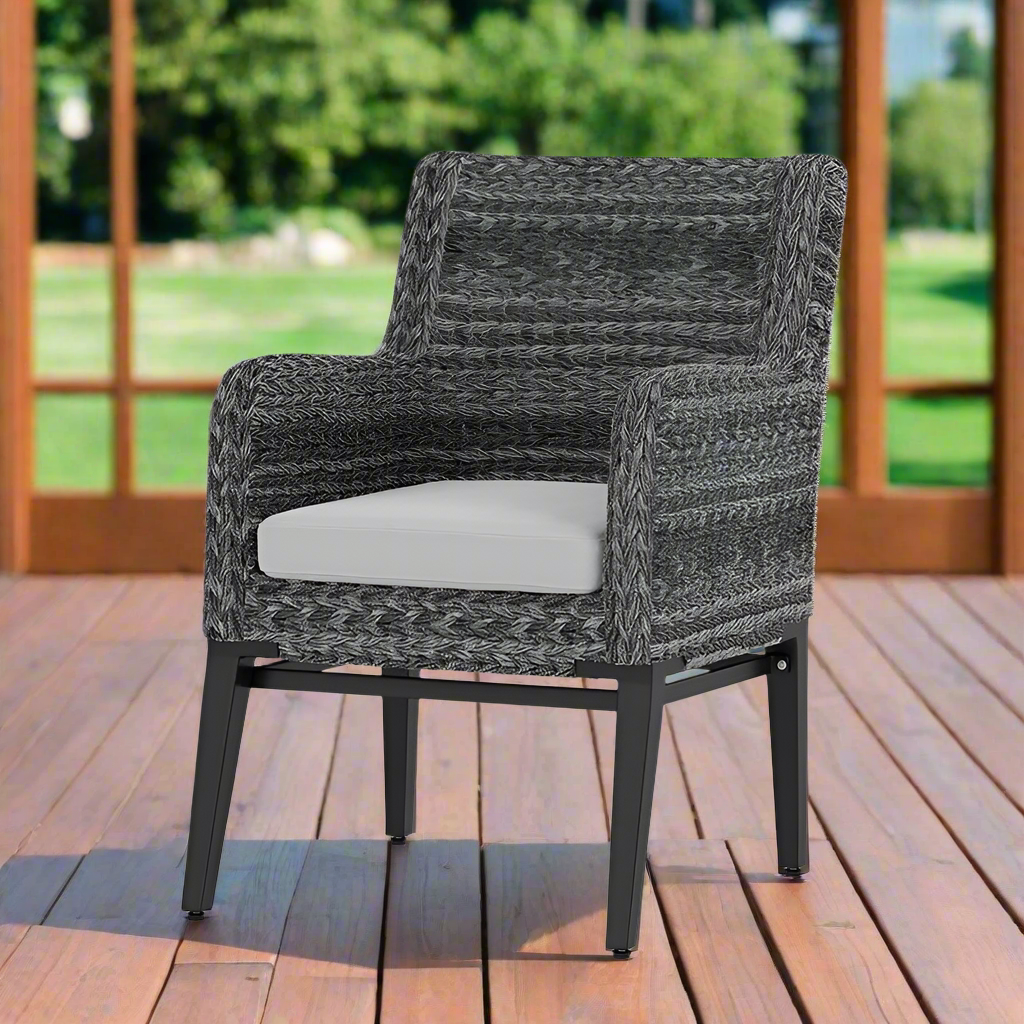 DecoScape Island Bay Dining Arm Chair - Gray