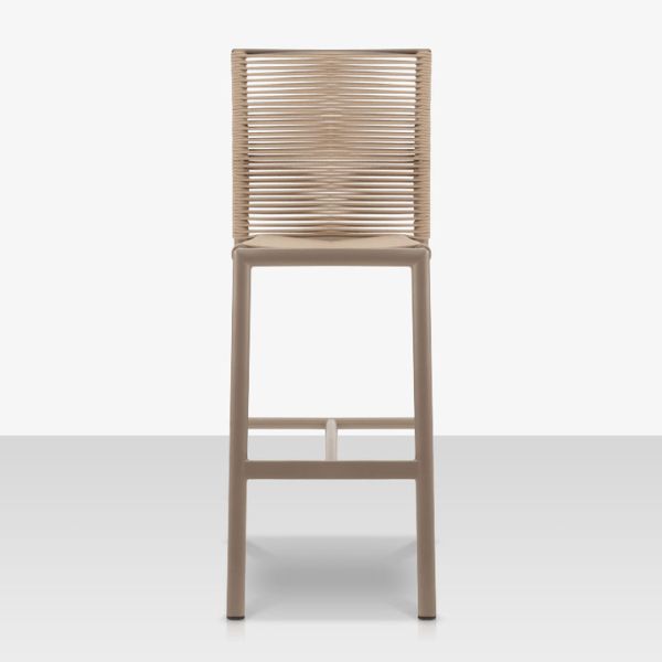 DecoScape Avalon Aluminum Rope Dining Bar Side Chair