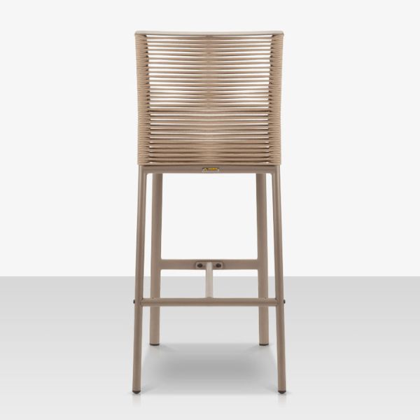 DecoScape Avalon Aluminum Rope Dining Bar Side Chair