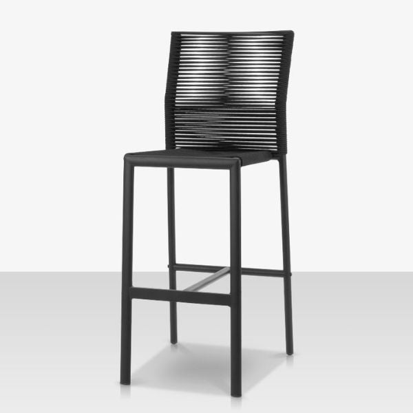 DecoScape Avalon Aluminum Rope Dining Bar Side Chair