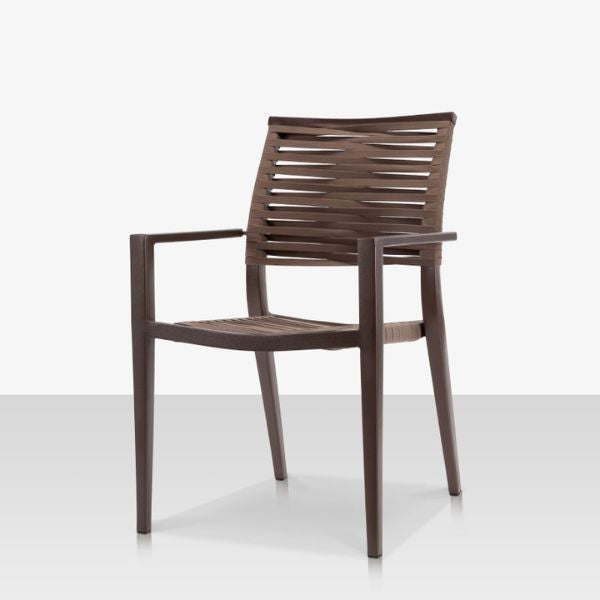 DecoScape Chloe Rope Stackable Dining Arm Chair