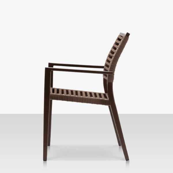 DecoScape Chloe Rope Stackable Dining Arm Chair