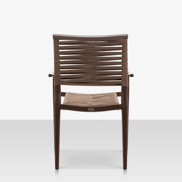 DecoScape Chloe Rope Stackable Dining Arm Chair