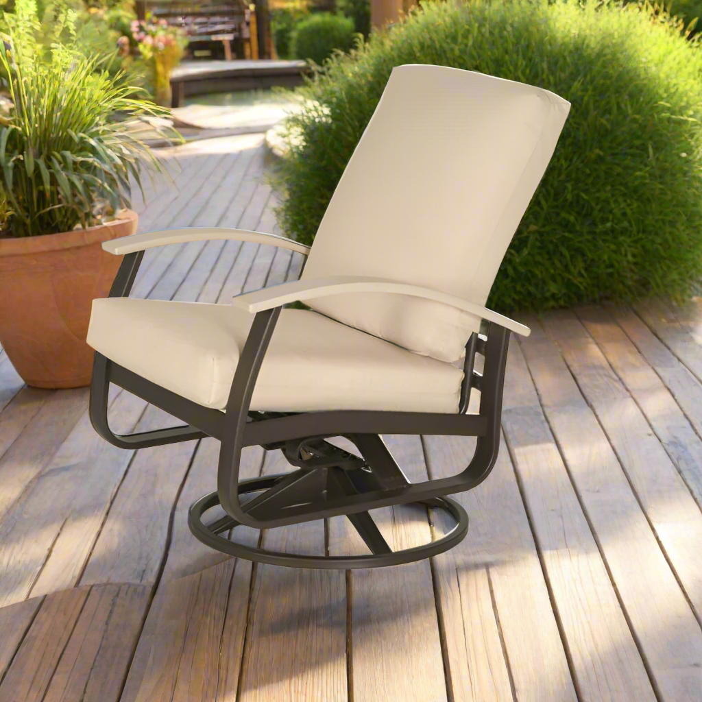 Telescope Casual Belle Isle Cushion Aluminum Outdoor Swivel Rocker
