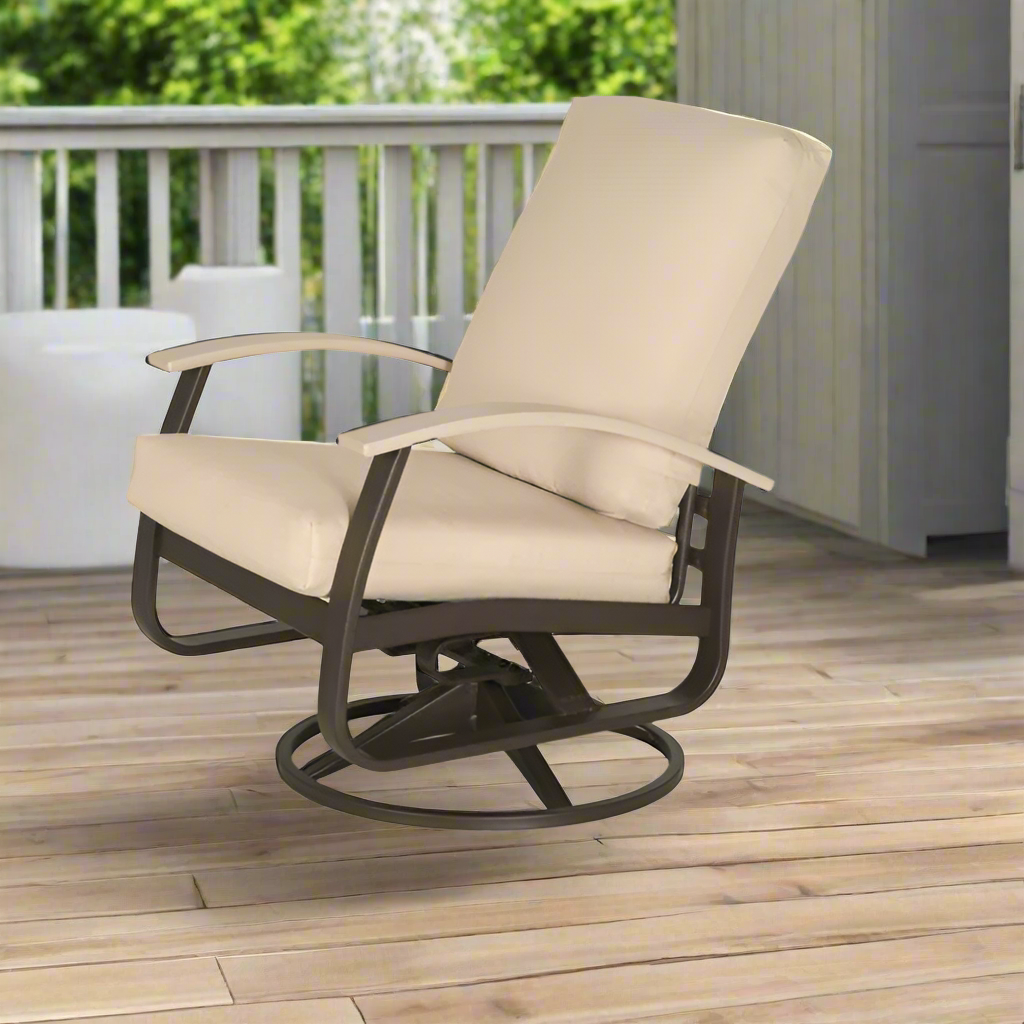 Telescope Casual Belle Isle Cushion Aluminum Outdoor Swivel Rocker