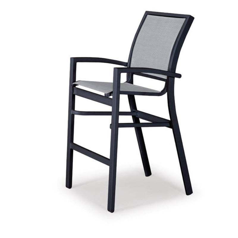 Telescope Casual Kendall Sling Aluminum Outdoor Stacking Balcony Height Café Chair