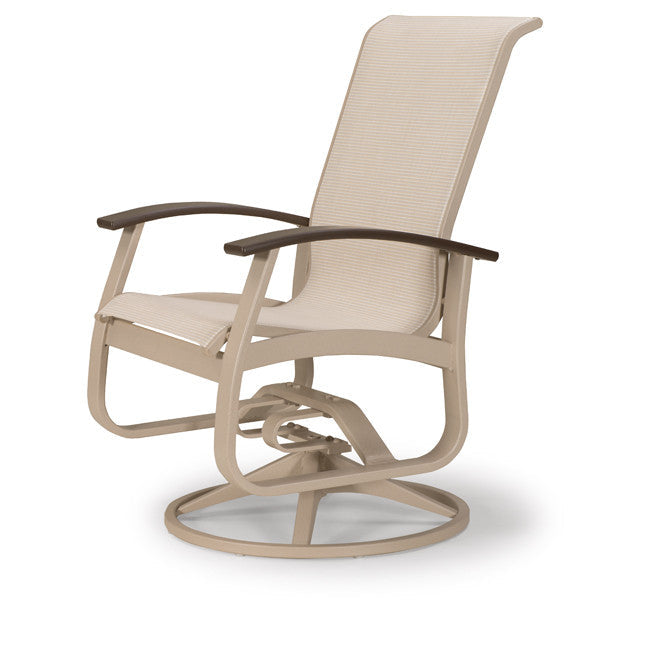 Telescope Casual Belle Isle Sling Aluminum Outdoor Swivel Rocker
