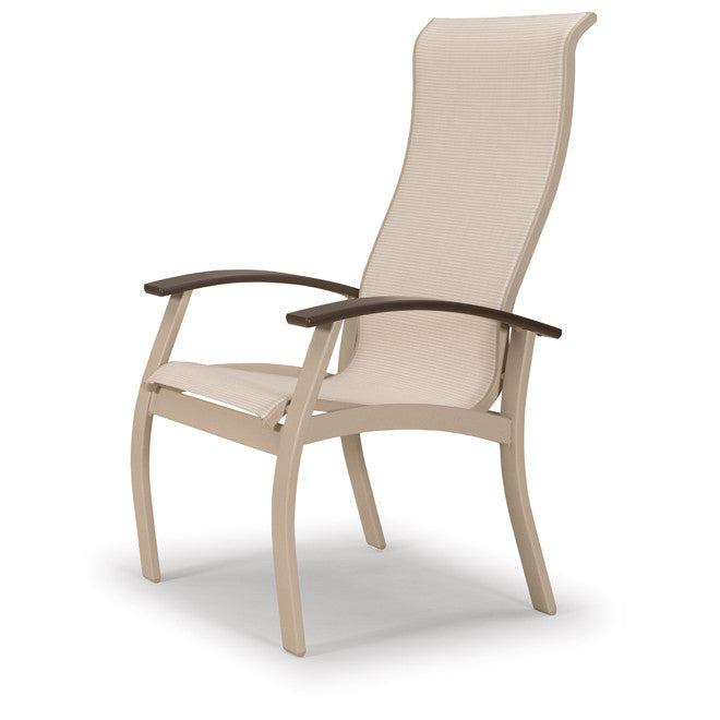 Telescope Casual Belle Isle Sling Aluminum Outdoor Supreme Arm Chair