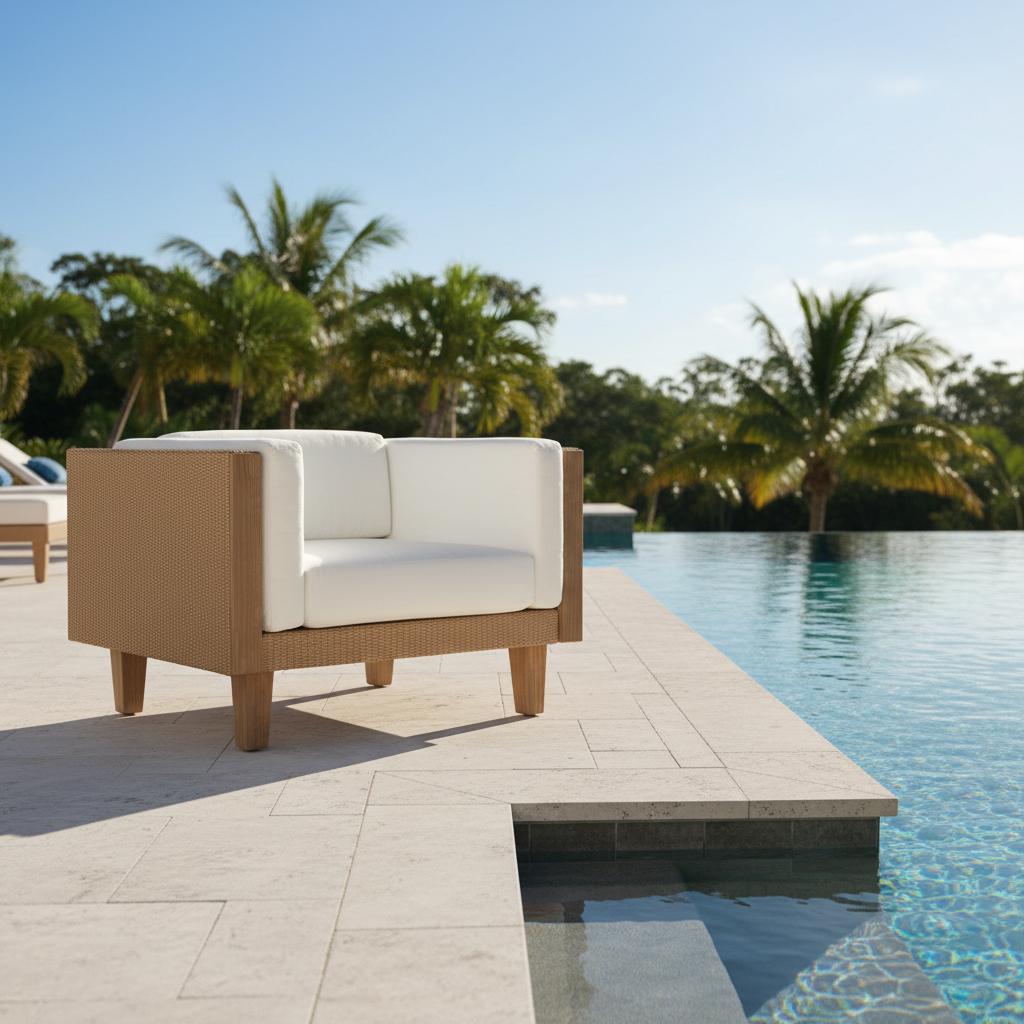 Replacement Cushions for Lloyd Flanders Catalina Wicker Lounge Chair