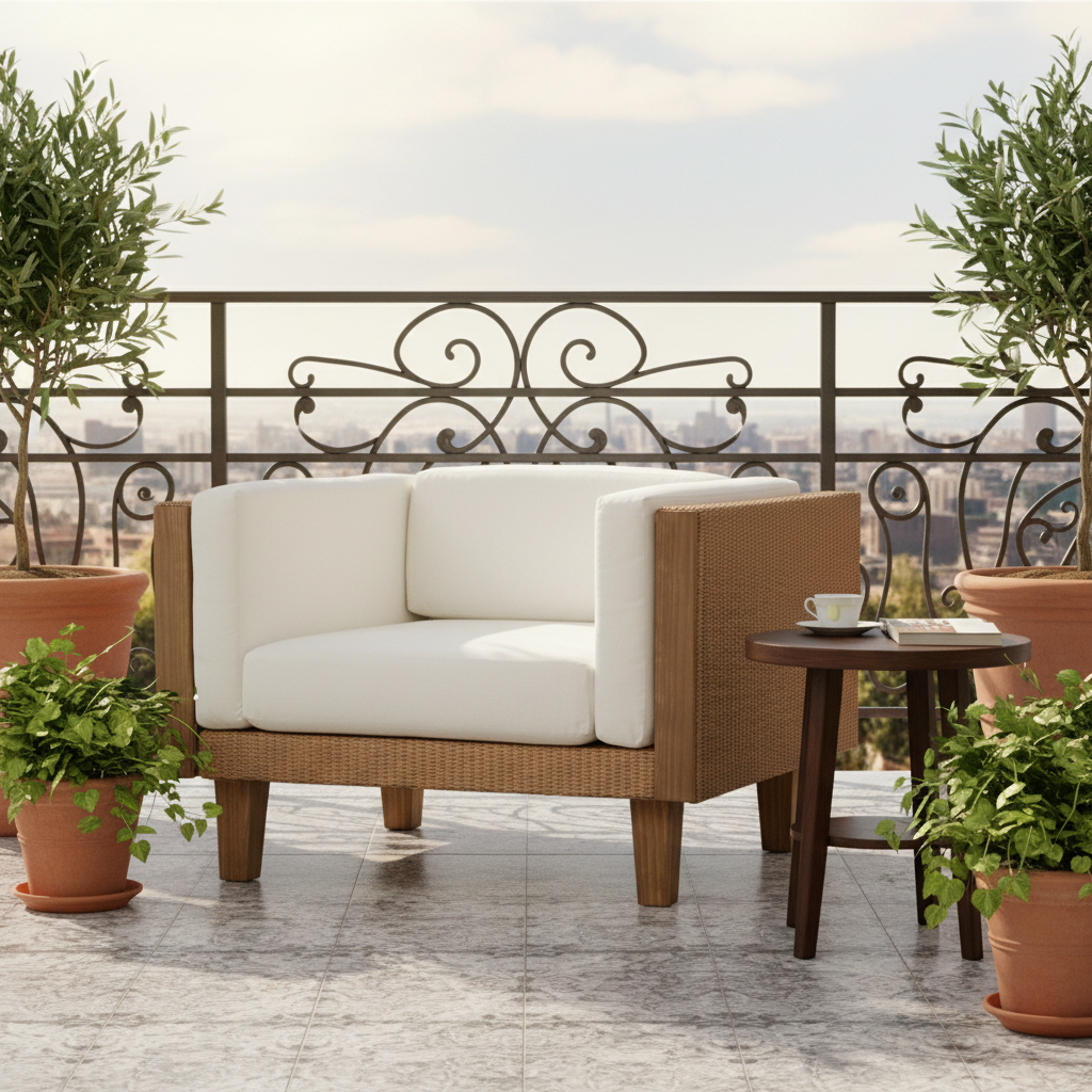 Replacement Cushions for Lloyd Flanders Catalina Wicker Lounge Chair