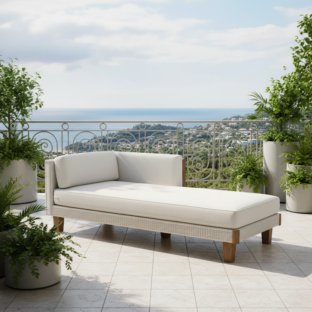 Replacement Cushions for Lloyd Flanders Catalina Wicker Left Arm Chaise