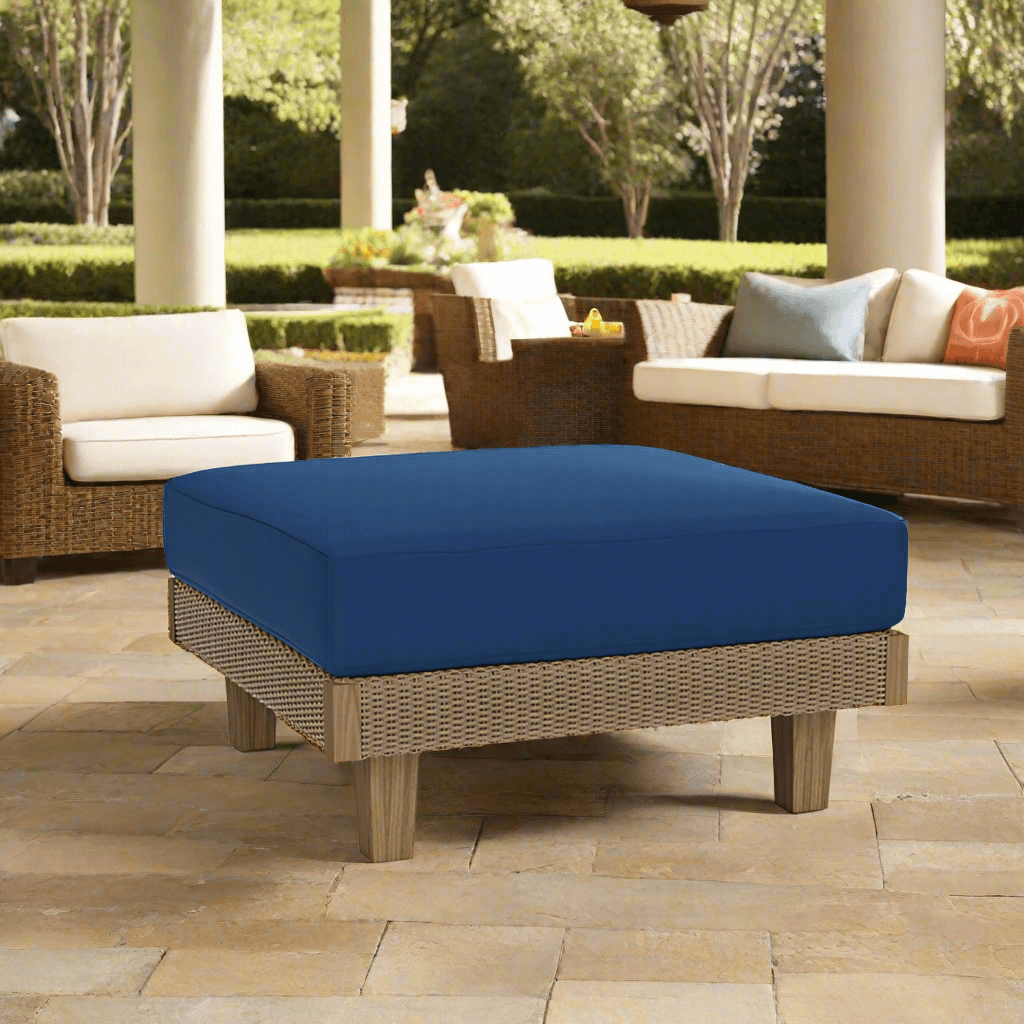 Replacement Cushions for Lloyd Flanders Catalina Wicker Ottoman