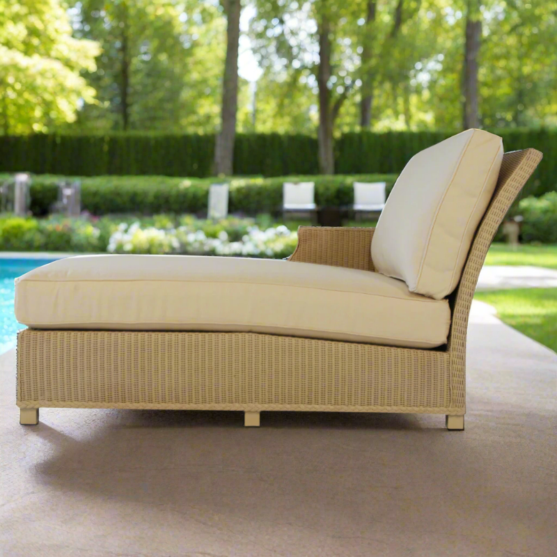 Lloyd Flanders Hamptons Wicker Right Arm Chaise
