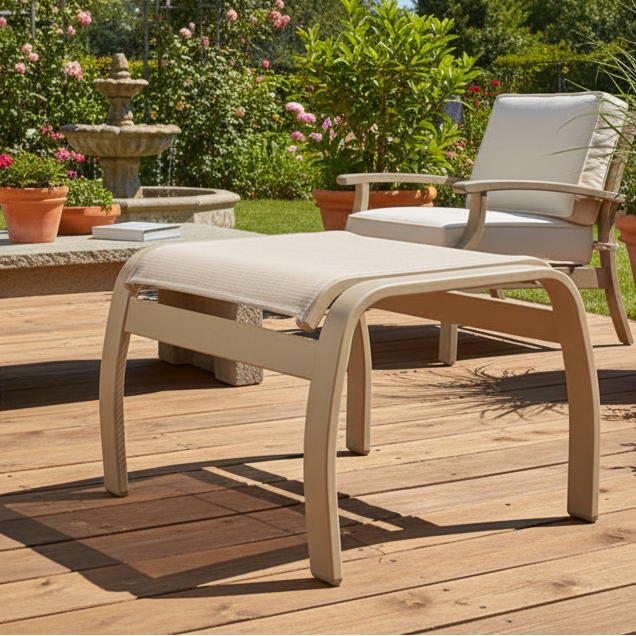 Telescope Casual Belle Isle Sling Aluminum Outdoor Ottoman