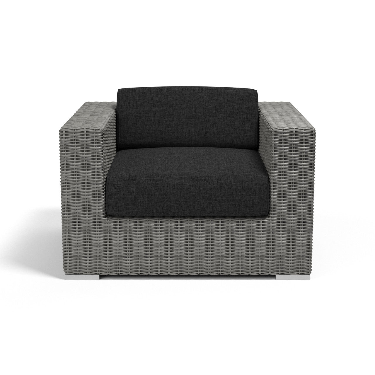 Sunset West Emerald II Club Chair With Cushions - Spectrum Carbon