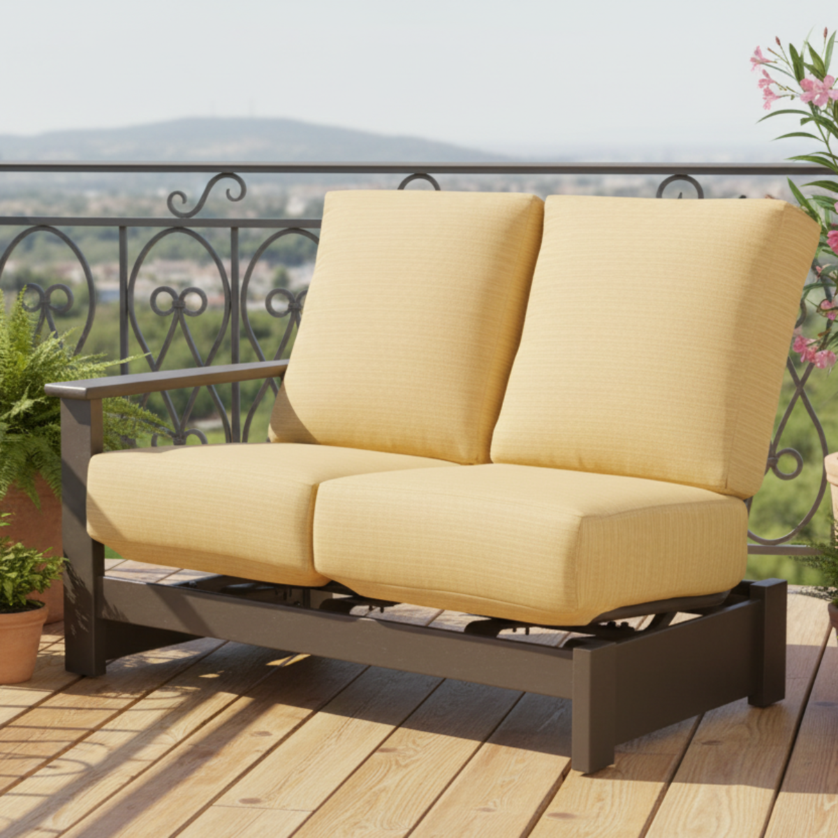 Telescope Casual Leeward MGP Cushion Right Arm Two-Seat Hidden Motion Sectional