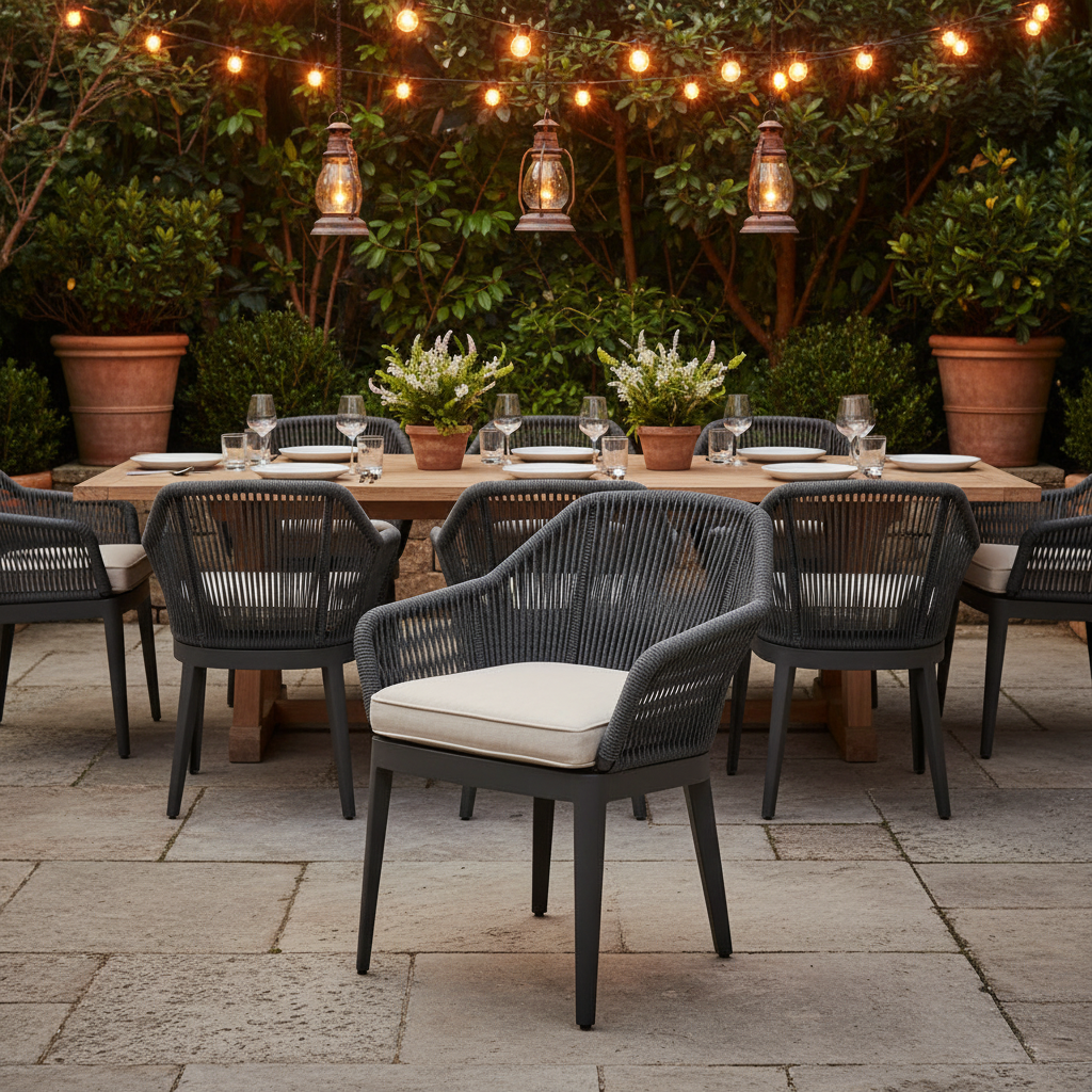 Sunset West Milano Dining Chair with Cushions