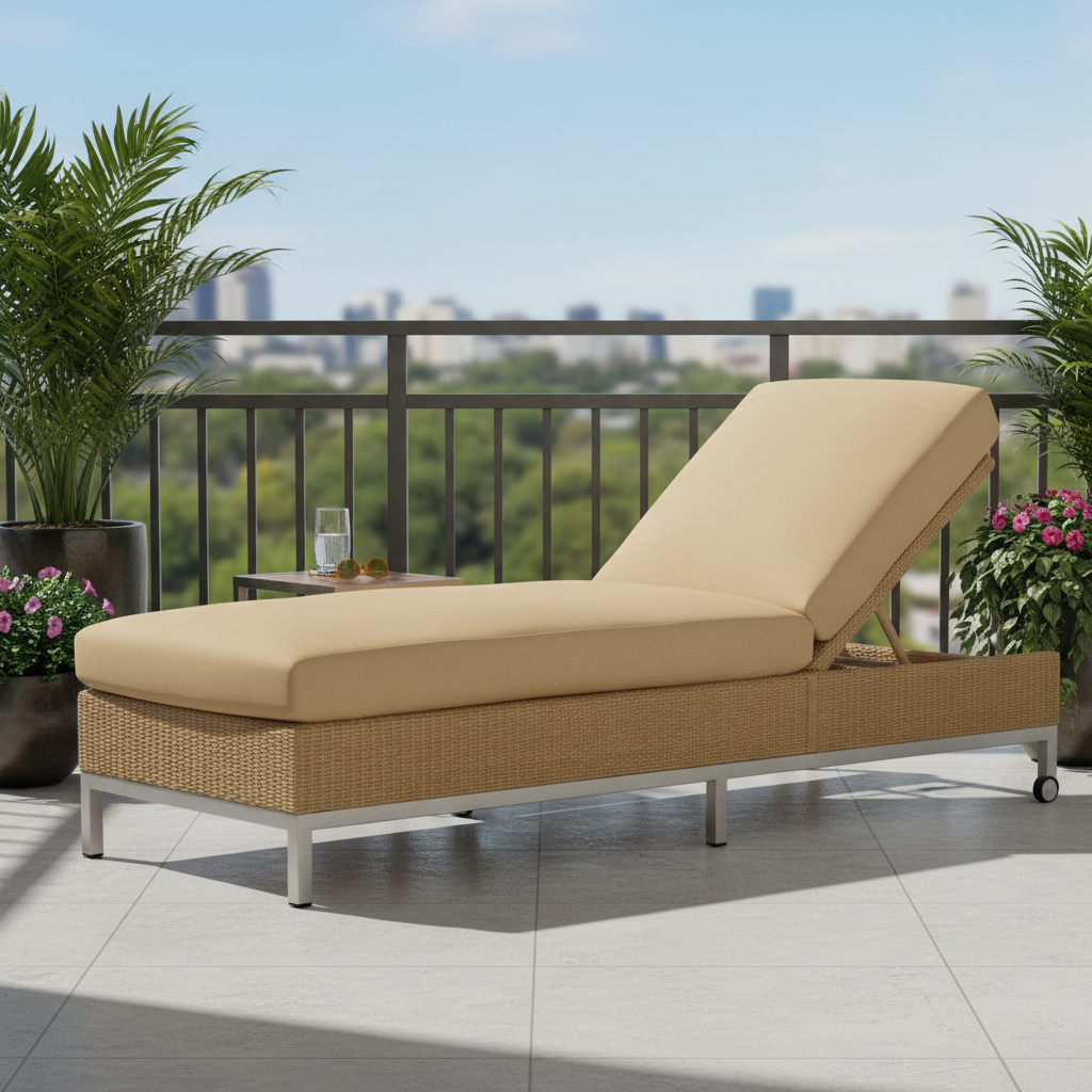 Replacement Cushions for Lloyd Flanders Elements Wicker Chaise