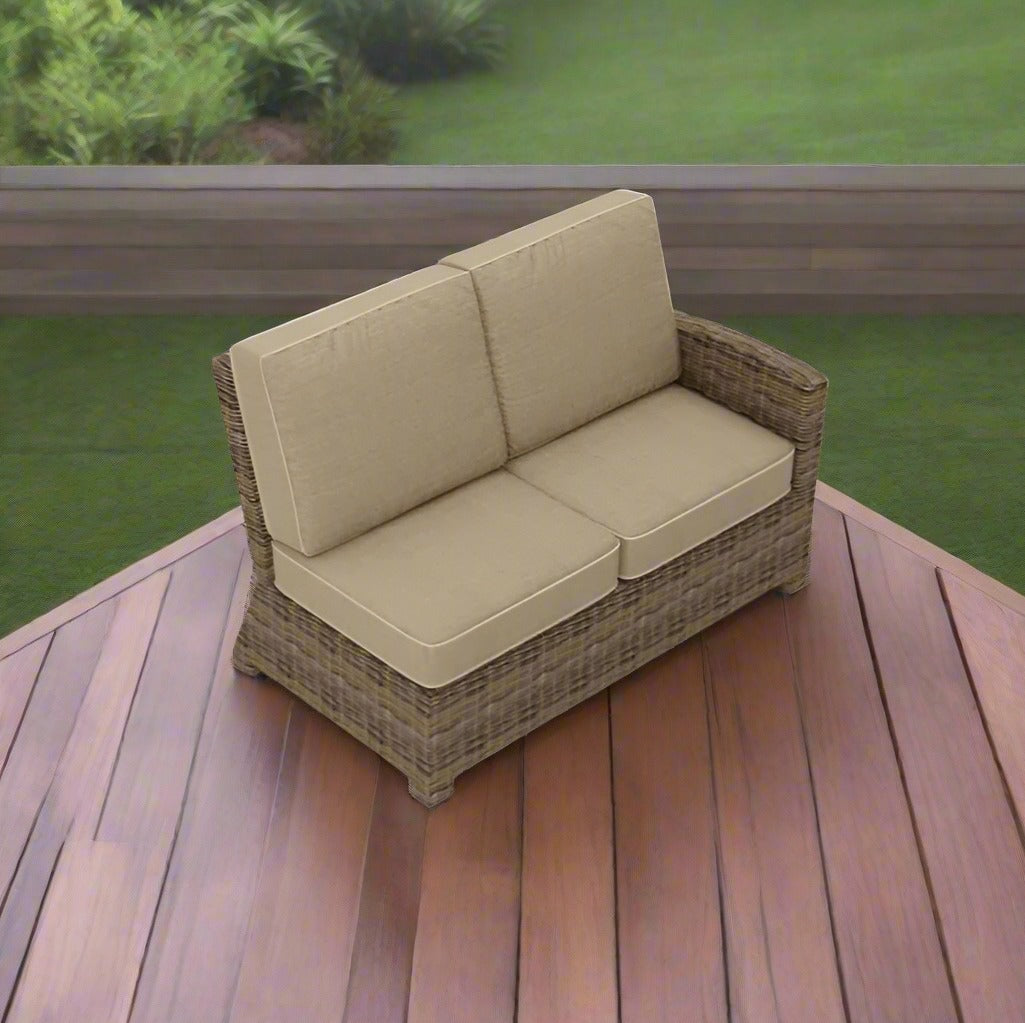Forever Patio Cypress Wicker Sectional Right Arm Facing Loveseat