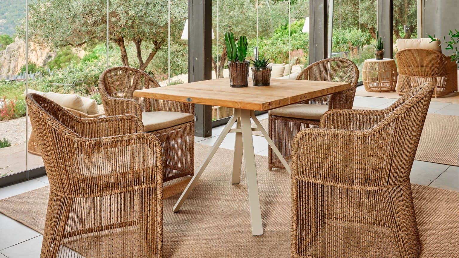 Skyline Design Calixto Square Teak Dining Table