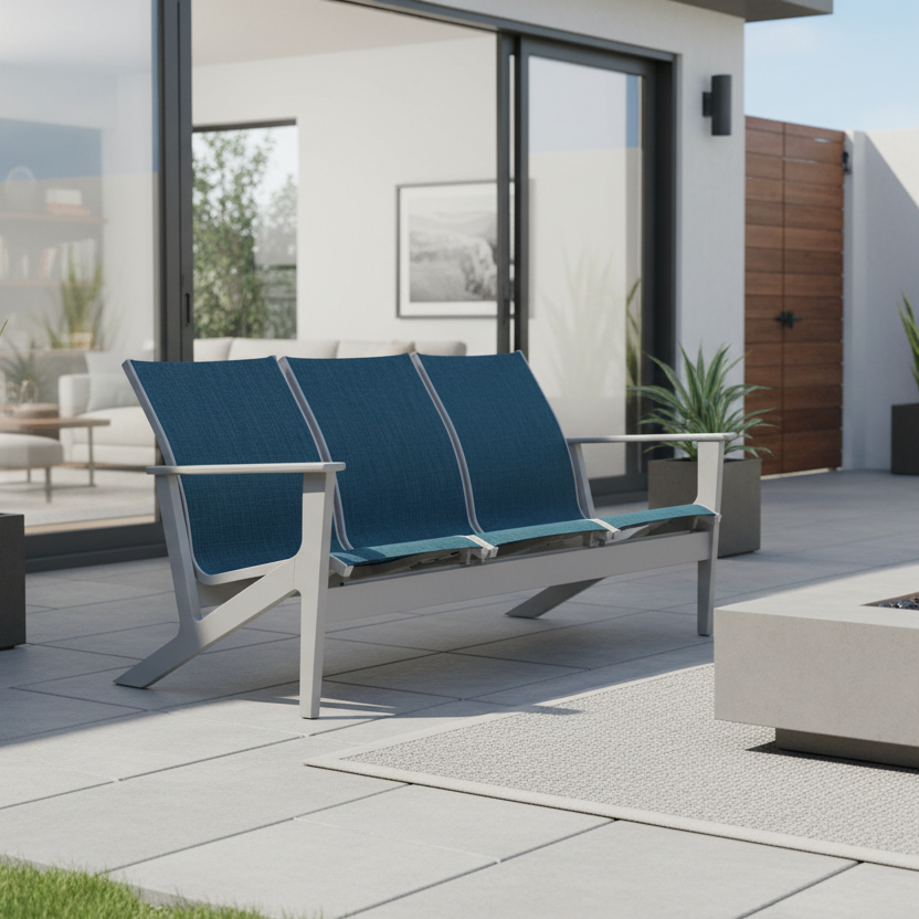 Telescope Casual Wexler MGP Sling Outdoor Chat Three-Seat Sofa