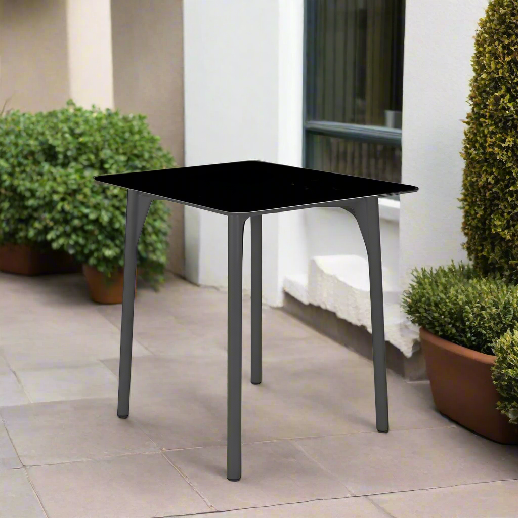 Skyline Design Boston Square Pub Table with Glass
