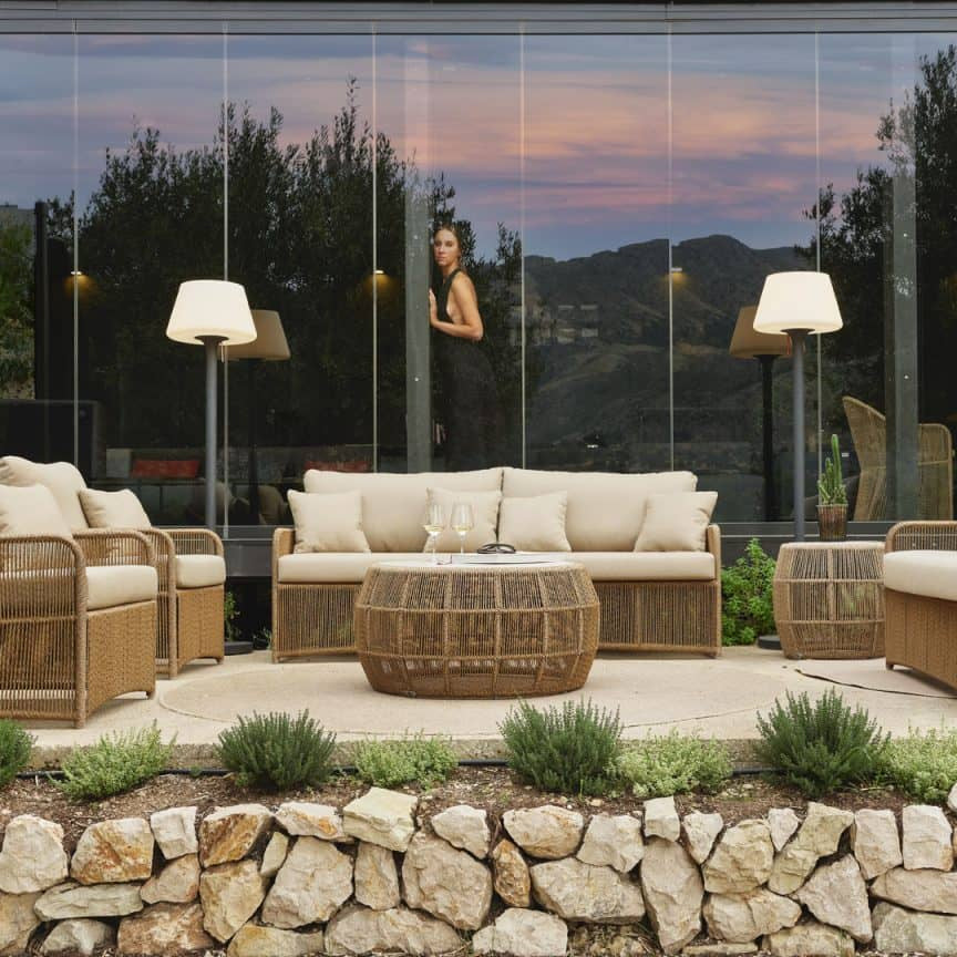 Skyline Design Calixto Coffee Table with Glass