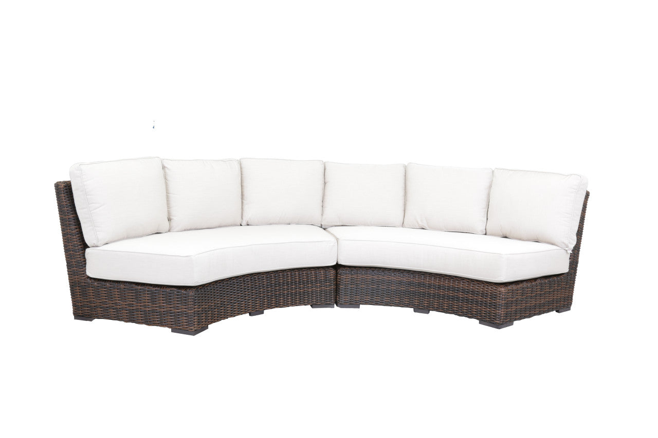 Sunset West Montecito Curved Loveseat