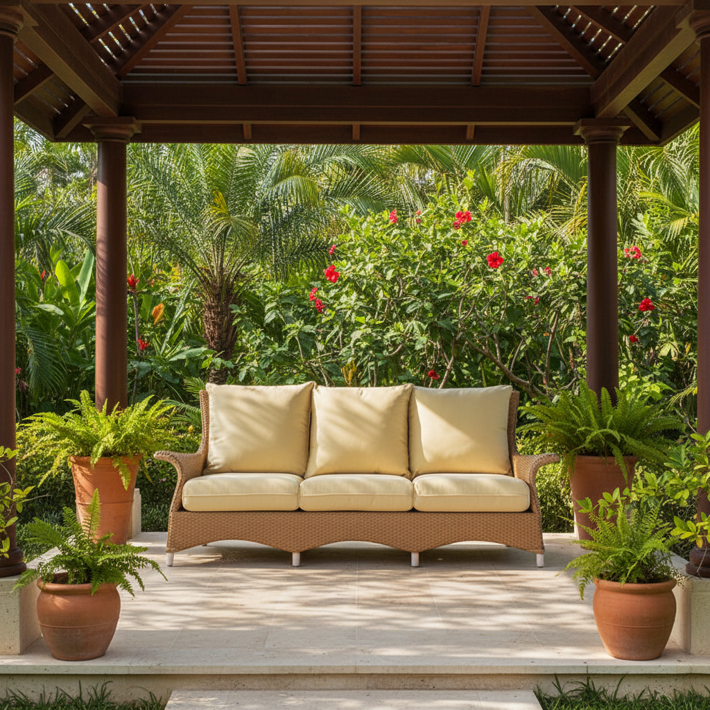 Lloyd Flanders Mandalay Wicker Sofa