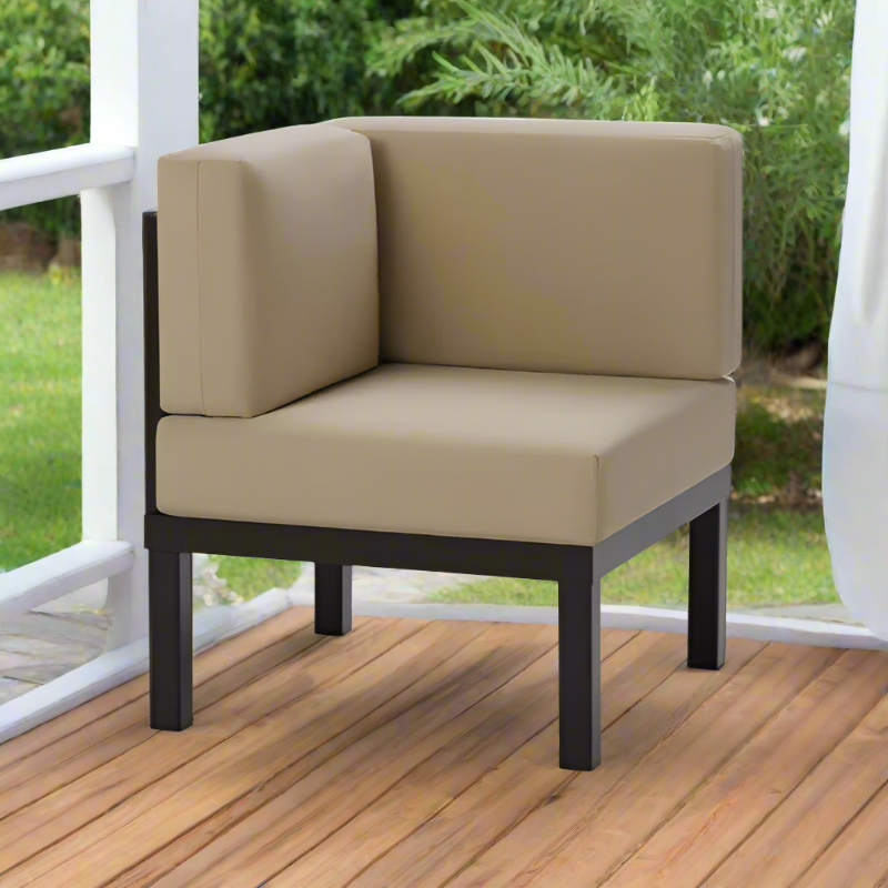 Telescope Casual Larssen Cushion Aluminum Outdoor Square Corner Section