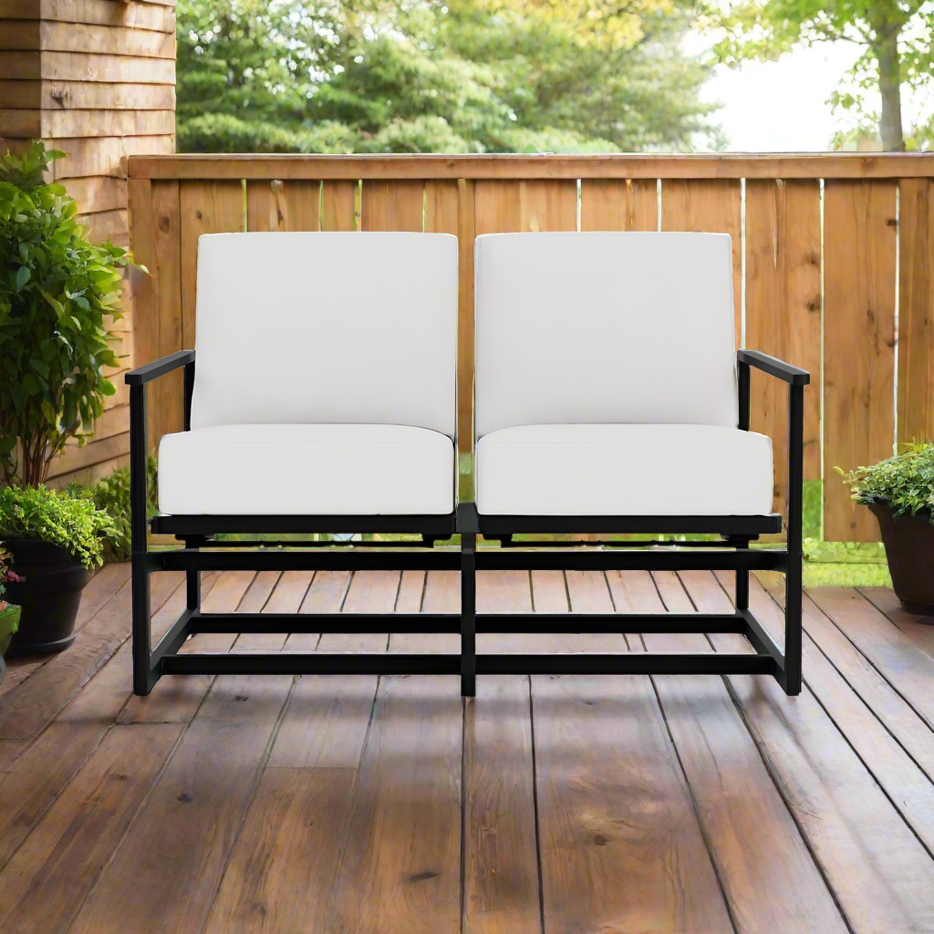 Lloyd Flanders Summit Spring Rocker Loveseat