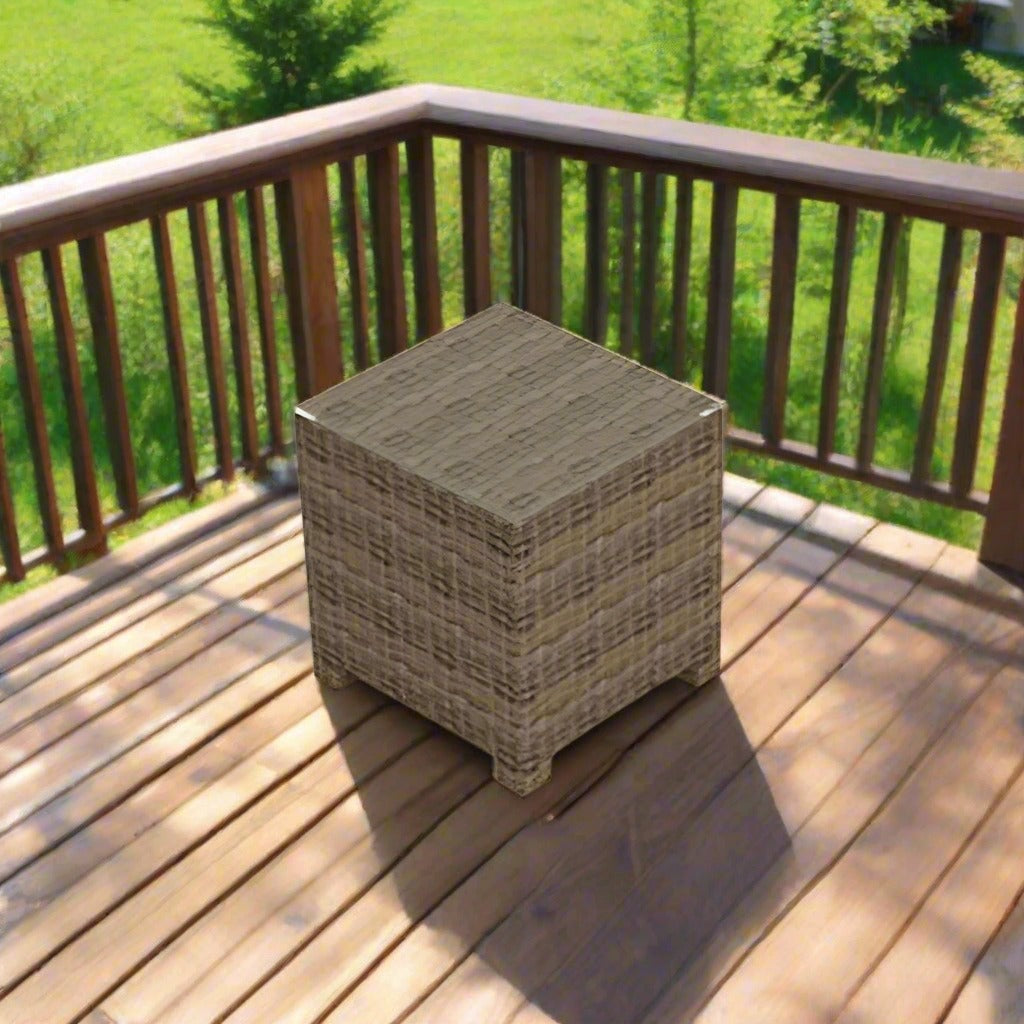 Forever Patio Cypress Square Wicker End Table