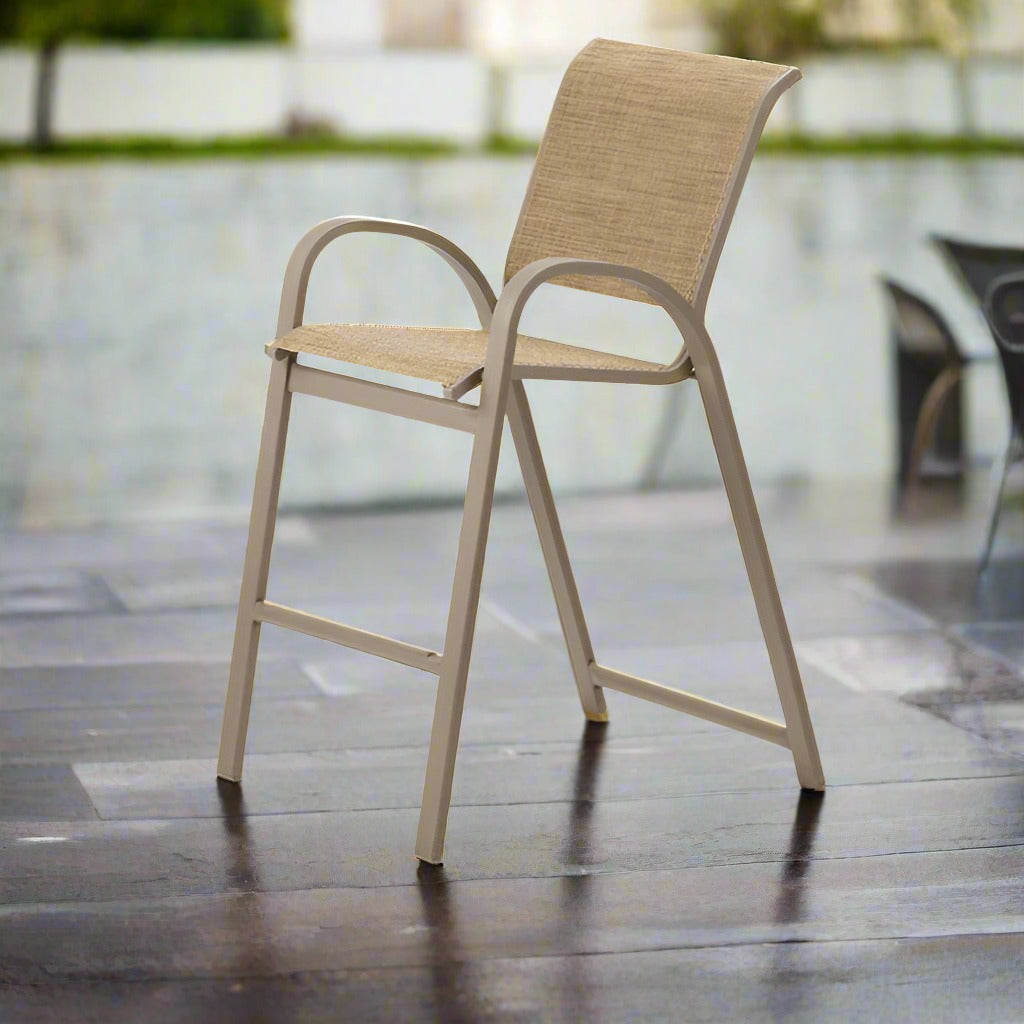 Telescope Casual Aruba II Sling Bar Height Stacking Cafe Chair
