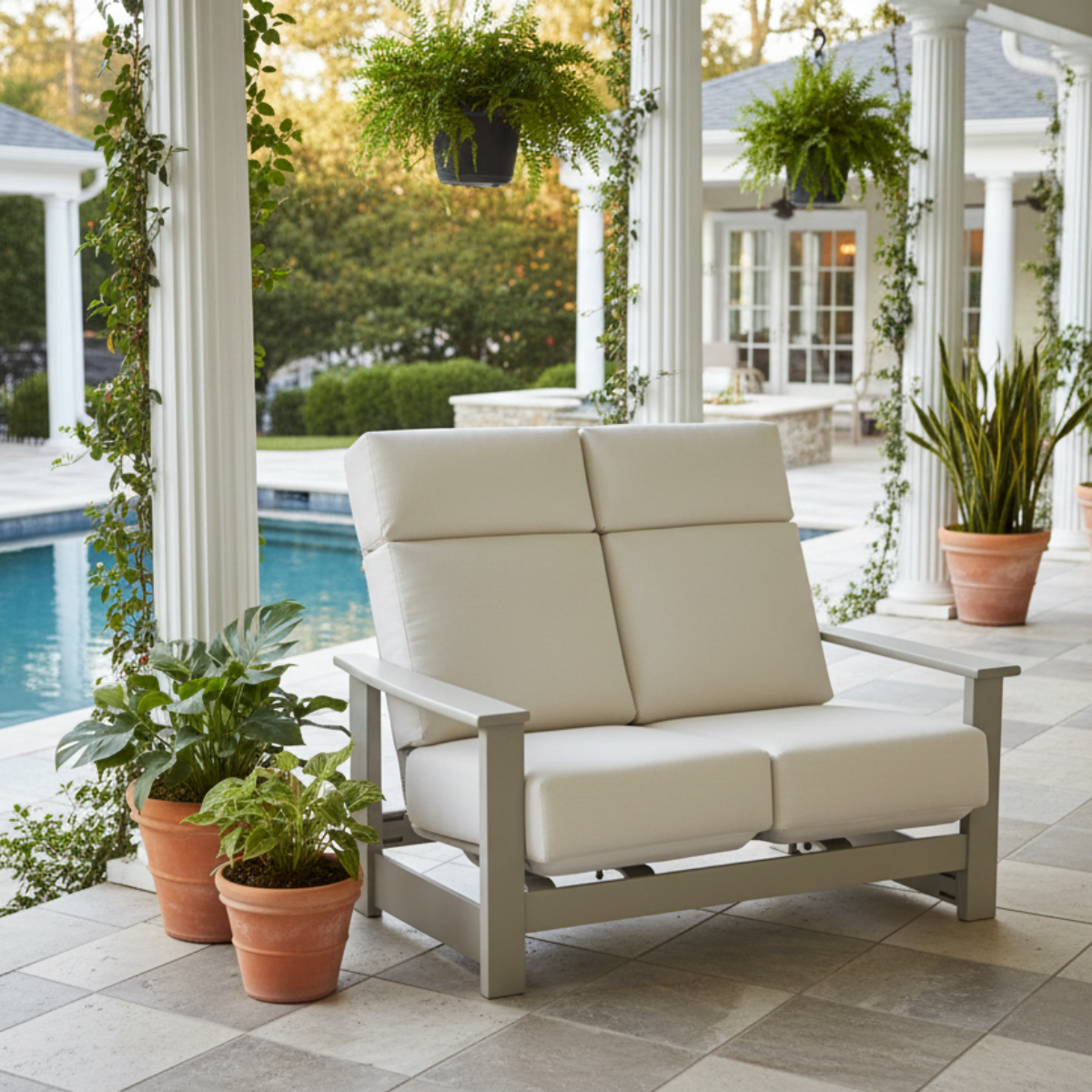 Telescope Casual Leeward MGP Cushion Supreme Hidden Motion Loveseat w/ MGP Arms