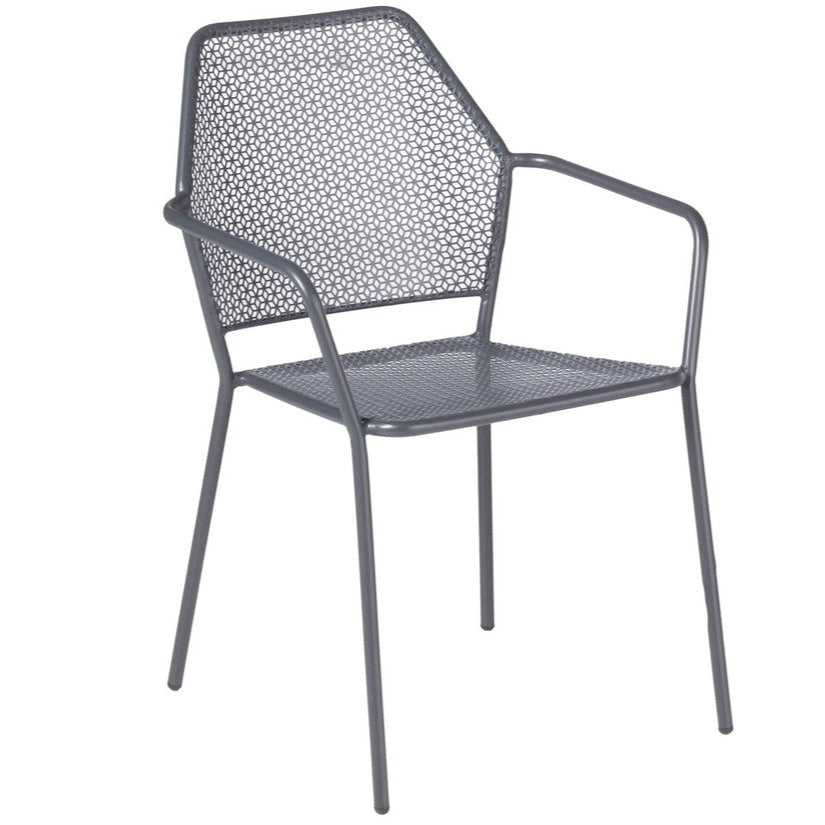 Alfresco Home Martini 3 Piece Bistro Set w/ 27.5" Round Bistro Table - Pencil Point Finish