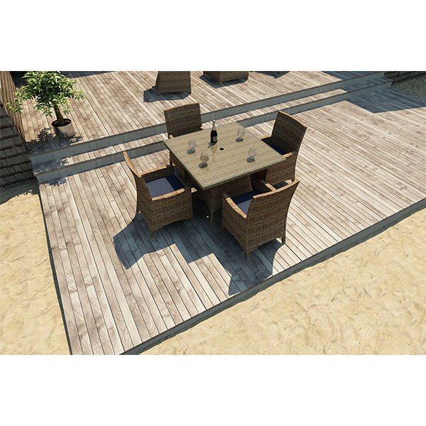 Forever Patio Cypress Collection 5-Piece Square Wicker Dining Set