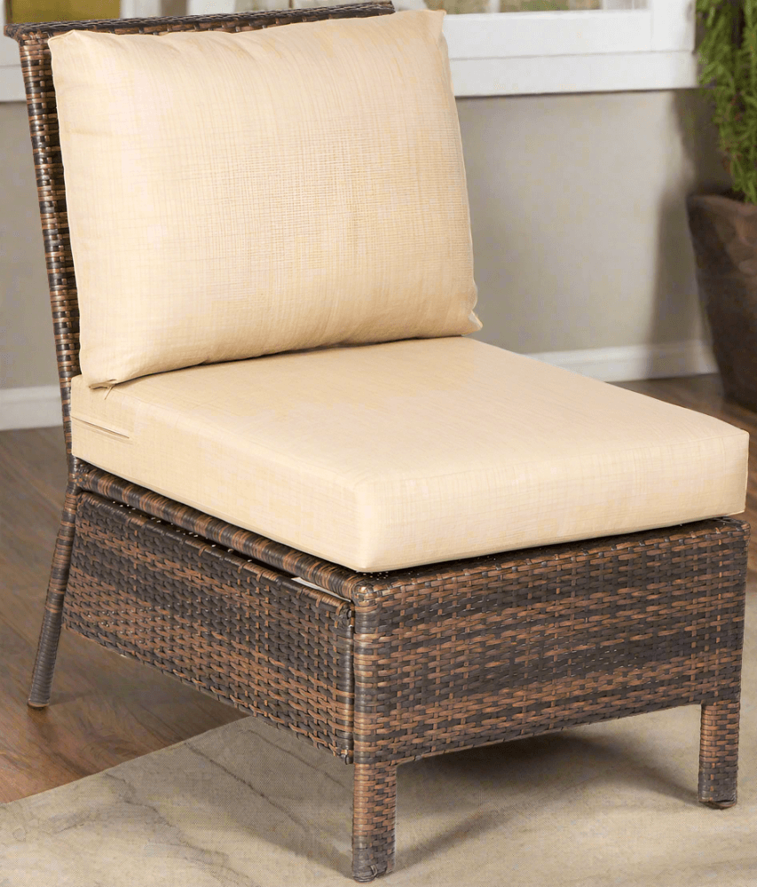 Alfresco Home Logan Deep Seating Wicker Armless Chair