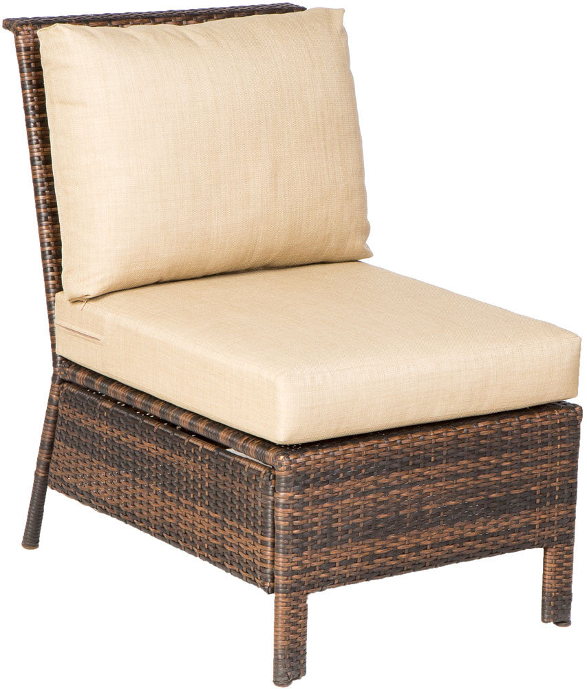 Alfresco Home Logan 5 Piece Deep Seating Wicker Sectional Conversation Set