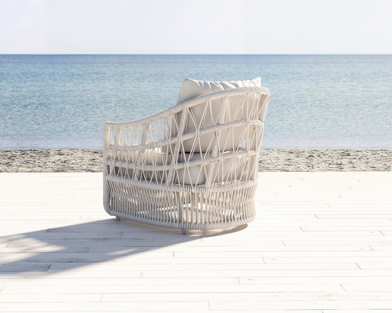 Sunset West Dana Rope Club Chair with cushions