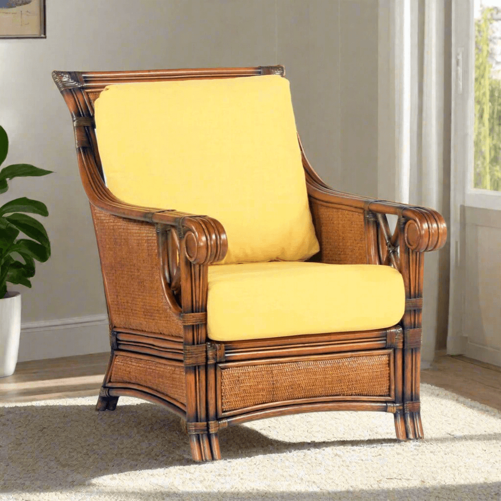 South Sea Rattan Pacifica Indoor Wicker Lounge Chair