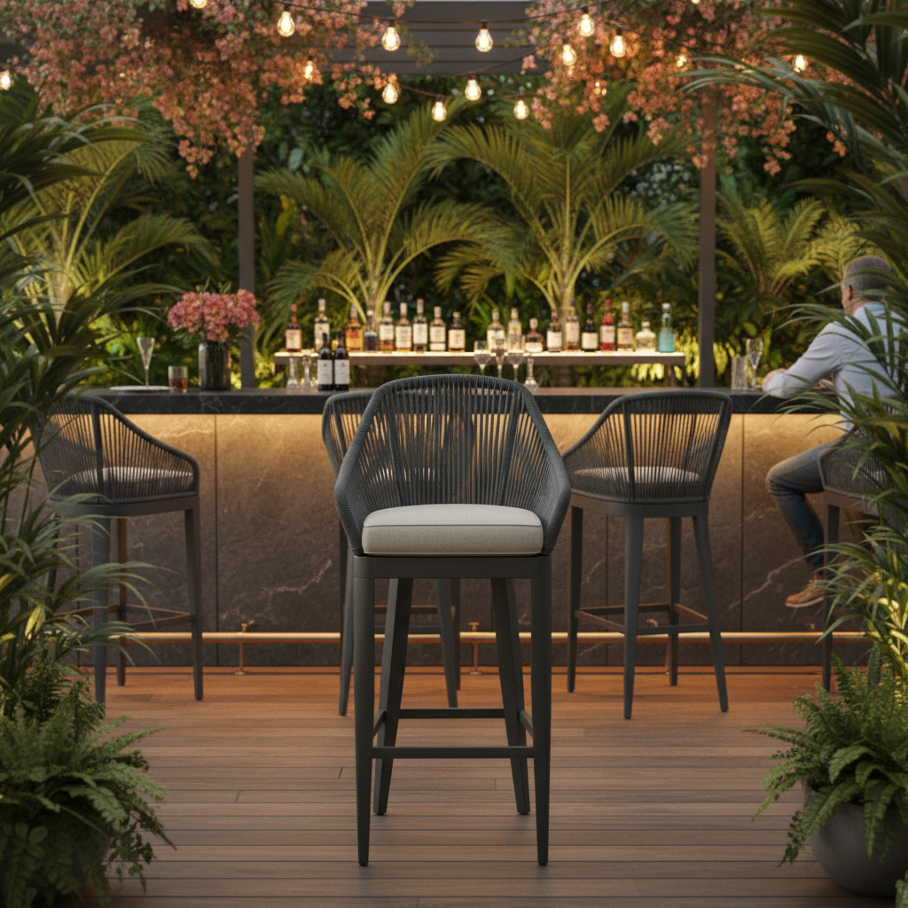 Sunset West Milano Barstool with cushions