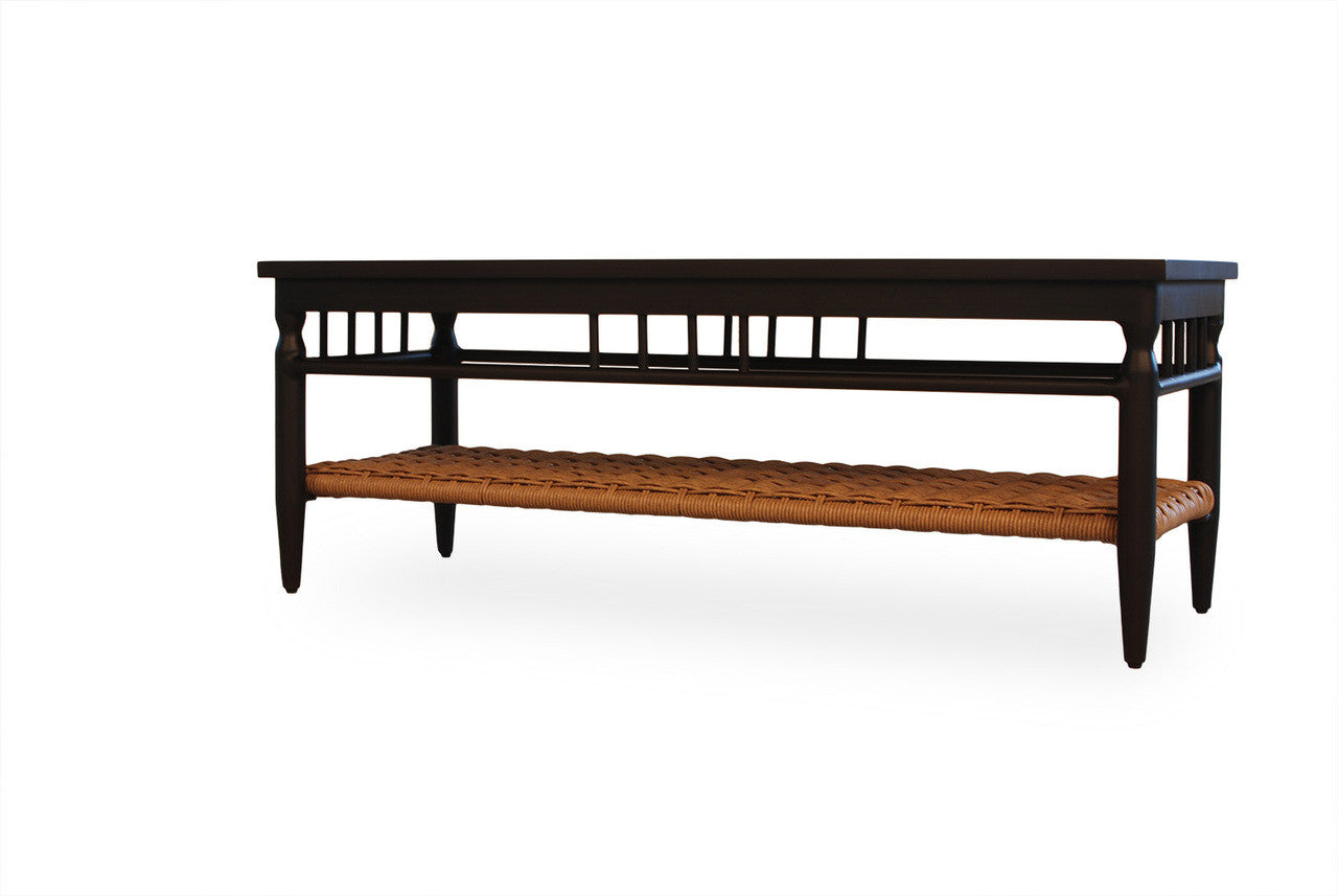 Lloyd Flanders Low Country Woven Vinyl 49" Rectangle Cocktail Table