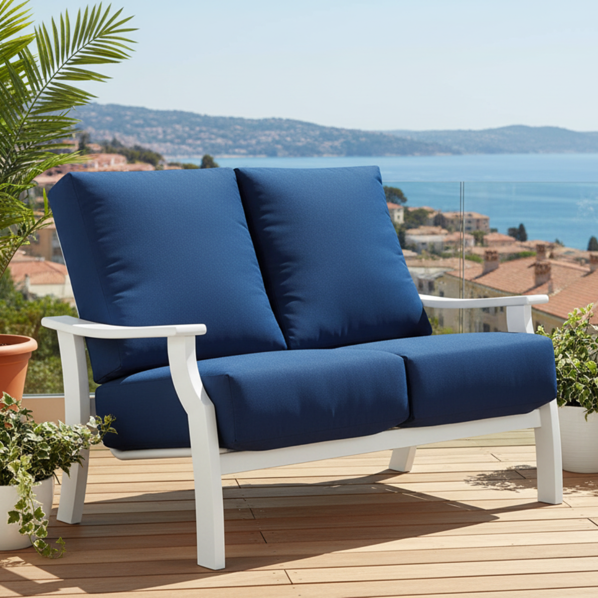 Telescope Casual St. Catherine MGP Deep Cushion Outdoor Two-Seat Love Seat