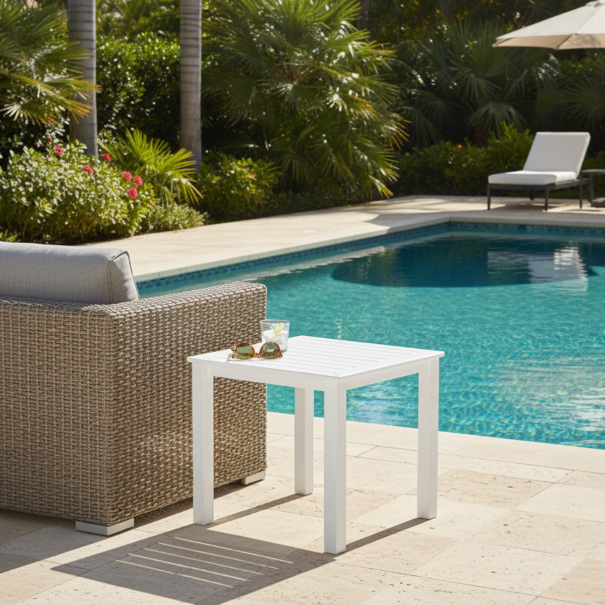 Telescope Casual St. Catherine MGP Outdoor 21-Inch Square Deluxe End Table