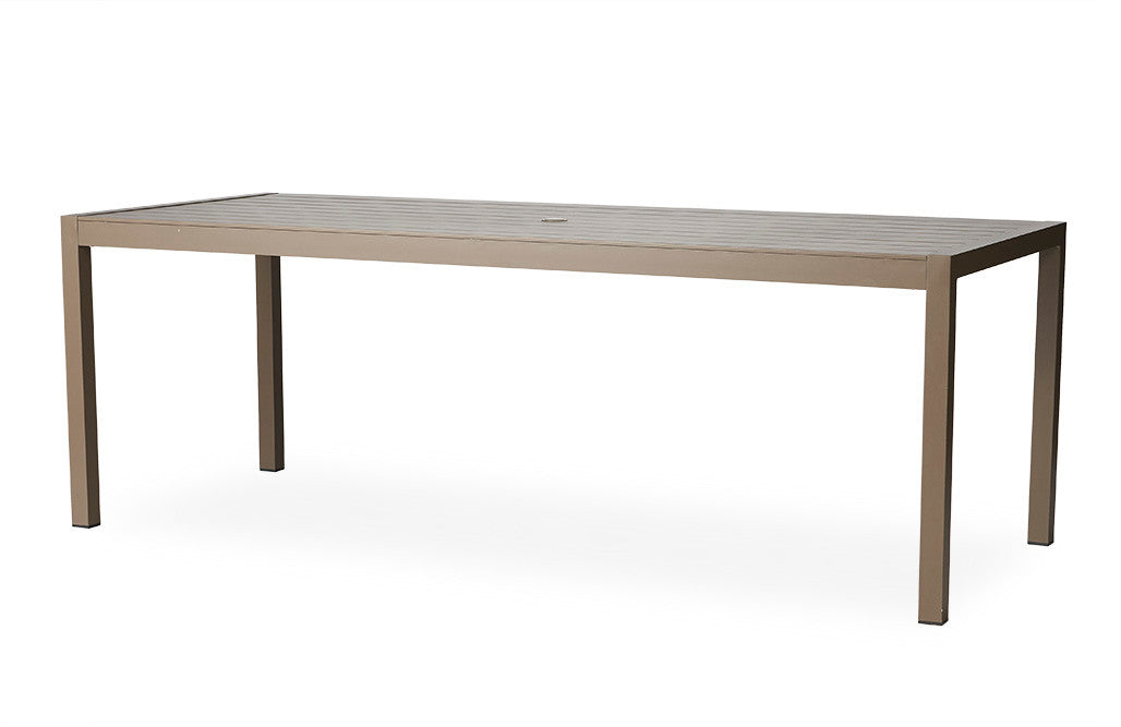 Lloyd Flanders Milan Woven Vinyl 87" Rectangular Dining Table