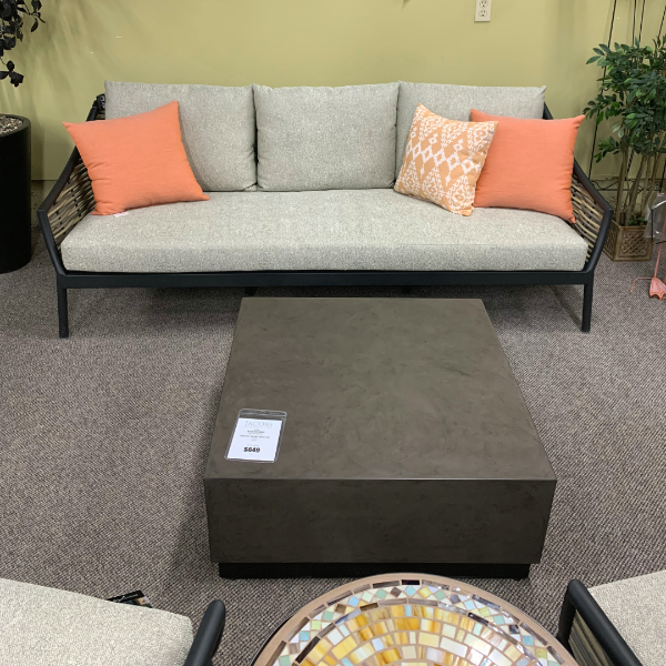 Alfresco Home Crete 30" Square LWC Aluminum Coffee Table