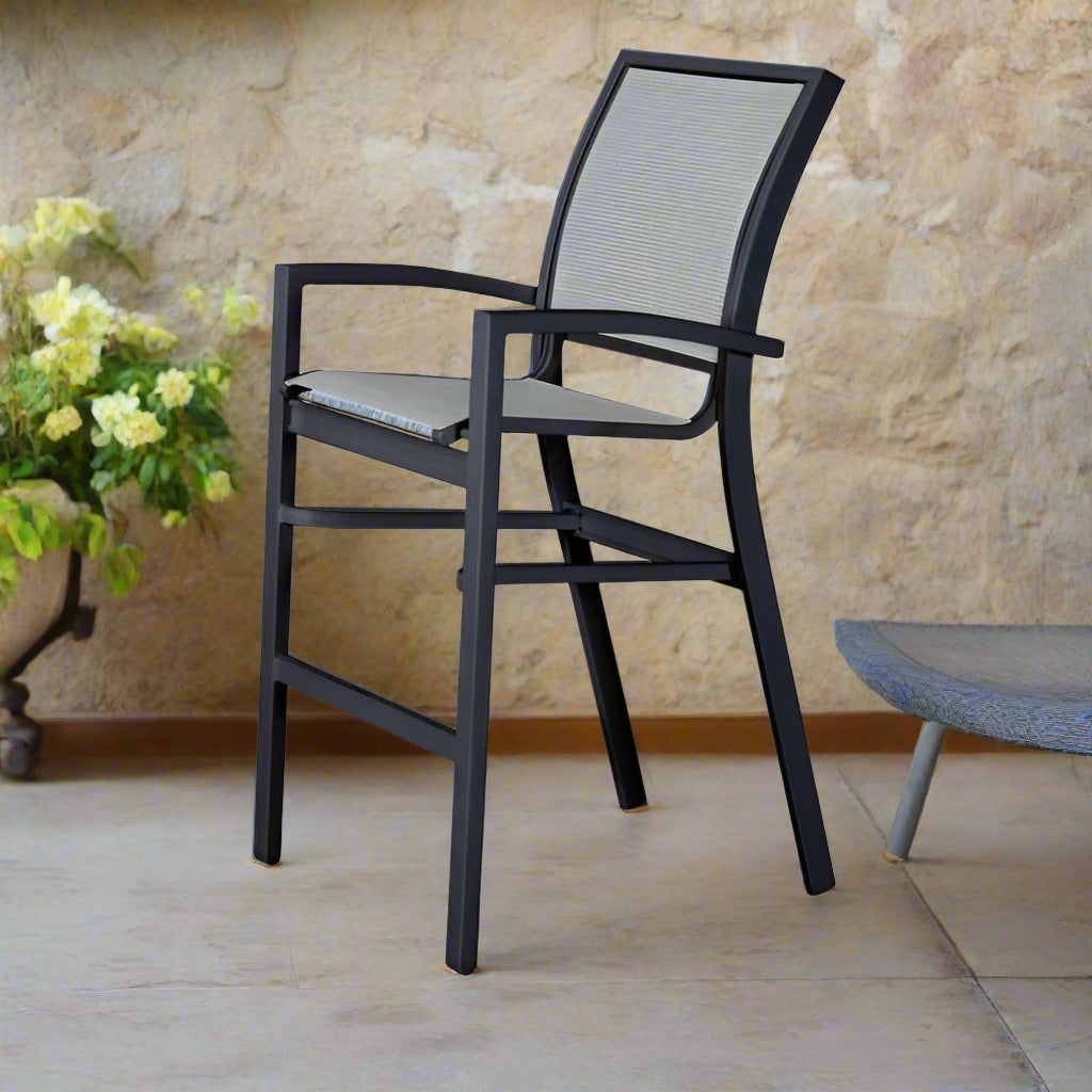 Telescope Casual Kendall Sling Stacking Bar Height Cafe Chair